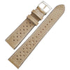 Fluco Biarritz Racing Taupe Goatskin Leather Watch Strap | Holben's