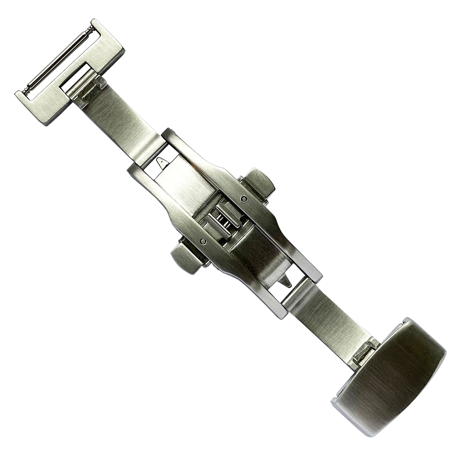 Fluco Butterfly Deployant Clasp Brushed Stainless Steel - Holben's