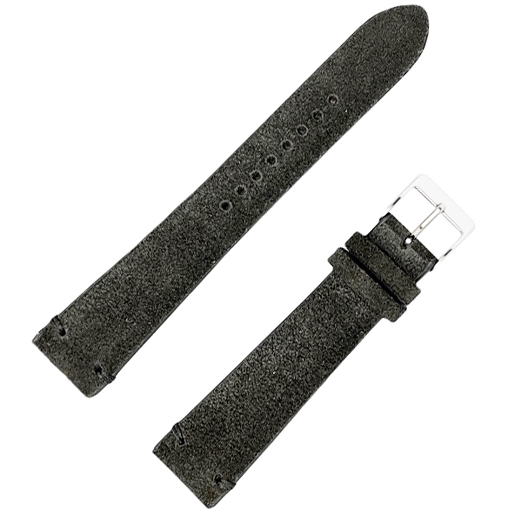 Fluco Cannes Anthracite Suede Leather Watch Strap | Holben's