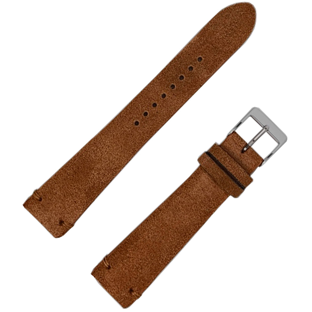 Fluco Cannes Hazelnut Rust Suede Leather Watch Strap | Holben's