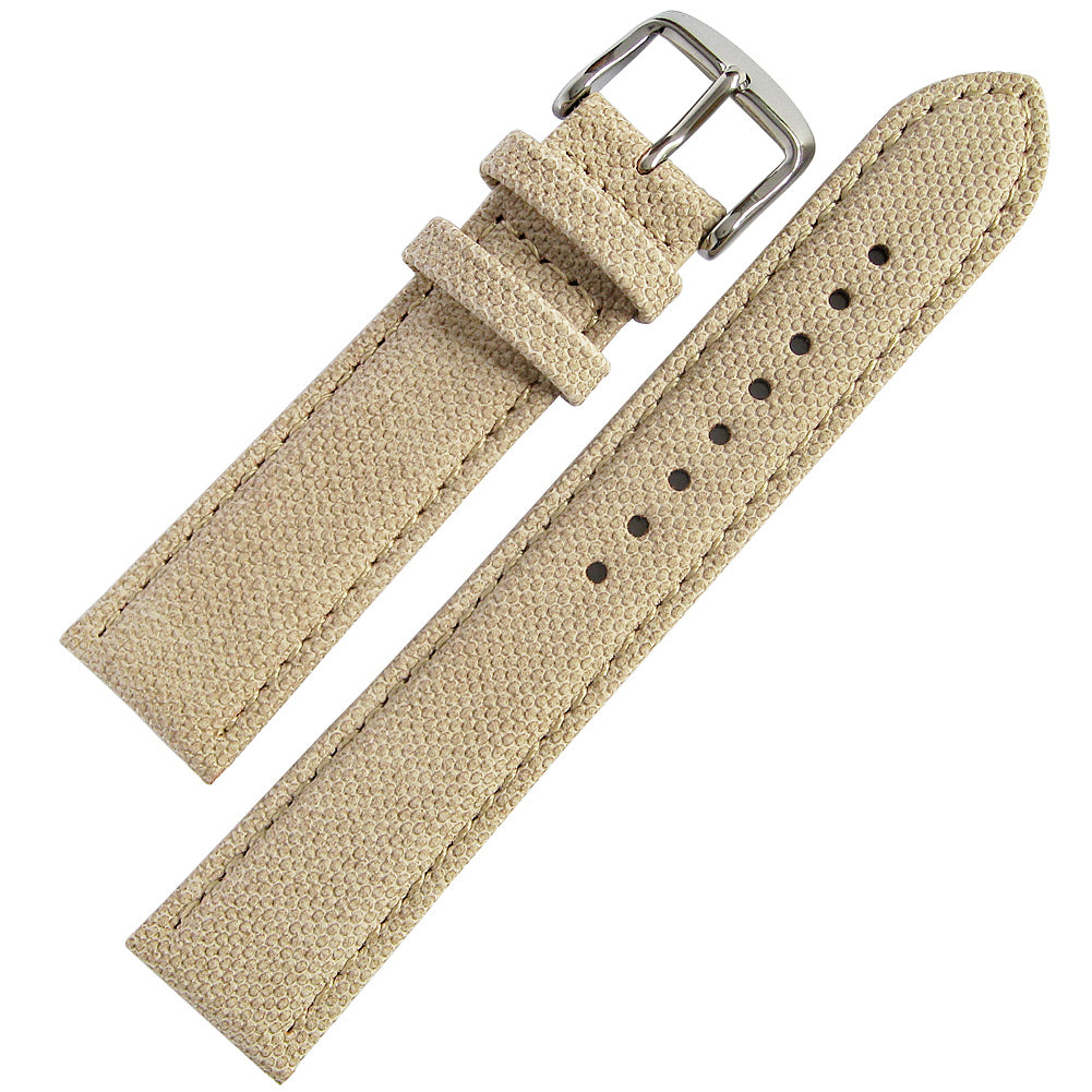 Fluco Canvas Sand Vegan Watch Strap | Holben's Fine Watch Bands