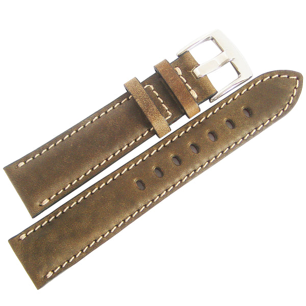 Fluco Casablanca Swamp Leather Watch Strap - Holben's