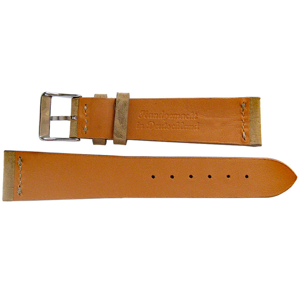 Fluco Dakkar Sand Crocodile-Grain Nubuck Leather Watch Strap | Holben's