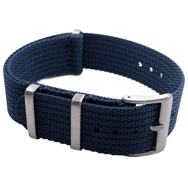 Fluco Field NATO Blue Nylon Watch Strap | Holben's