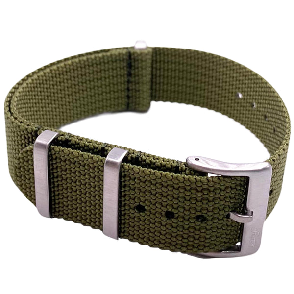 Fluco Field NATO Green Nylon Watch Strap | Holben's