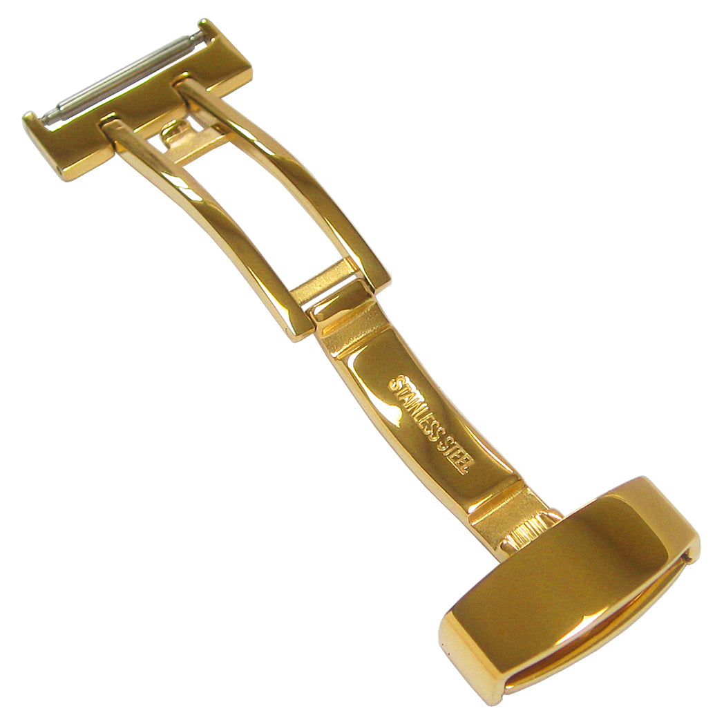 Fluco Flip Lock Deployant Clasp Gold