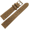 Fluco Hunter Racing Taupe Leather Watch Strap | Holben's