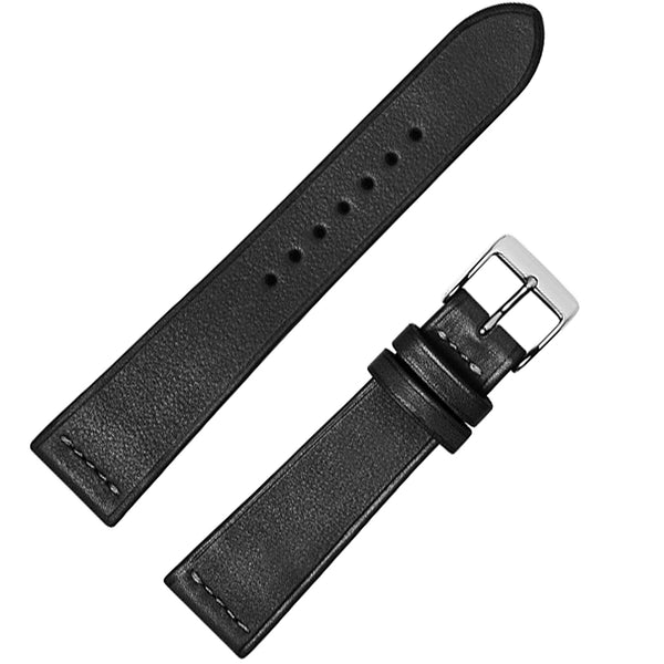 Fluco Paris Black Haas NovoNappa Leather Watch Strap | Holben's