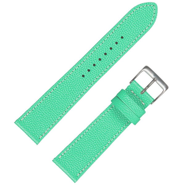 Fluco Tiffany Blue Green Leather Watch Strap | Holben's