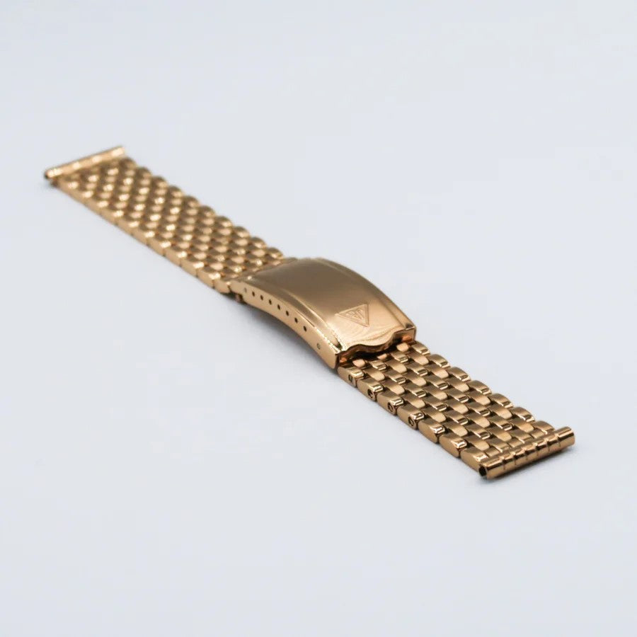 Forstner 7-Row Beads of Rice Gold Watch Bracelet - Holben's