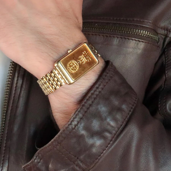 Forstner 7-Row Beads of Rice Gold Watch Bracelet - Holben's