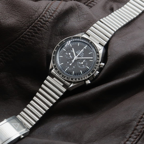 Forstner Barrel Stainless Steel Watch Bracelet Omega Speedmaster | Holbens