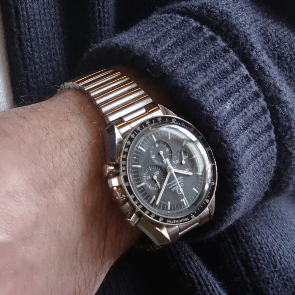 Forstner Barrel Stainless Steel Watch Bracelet Omega Speedmaster | Holbens