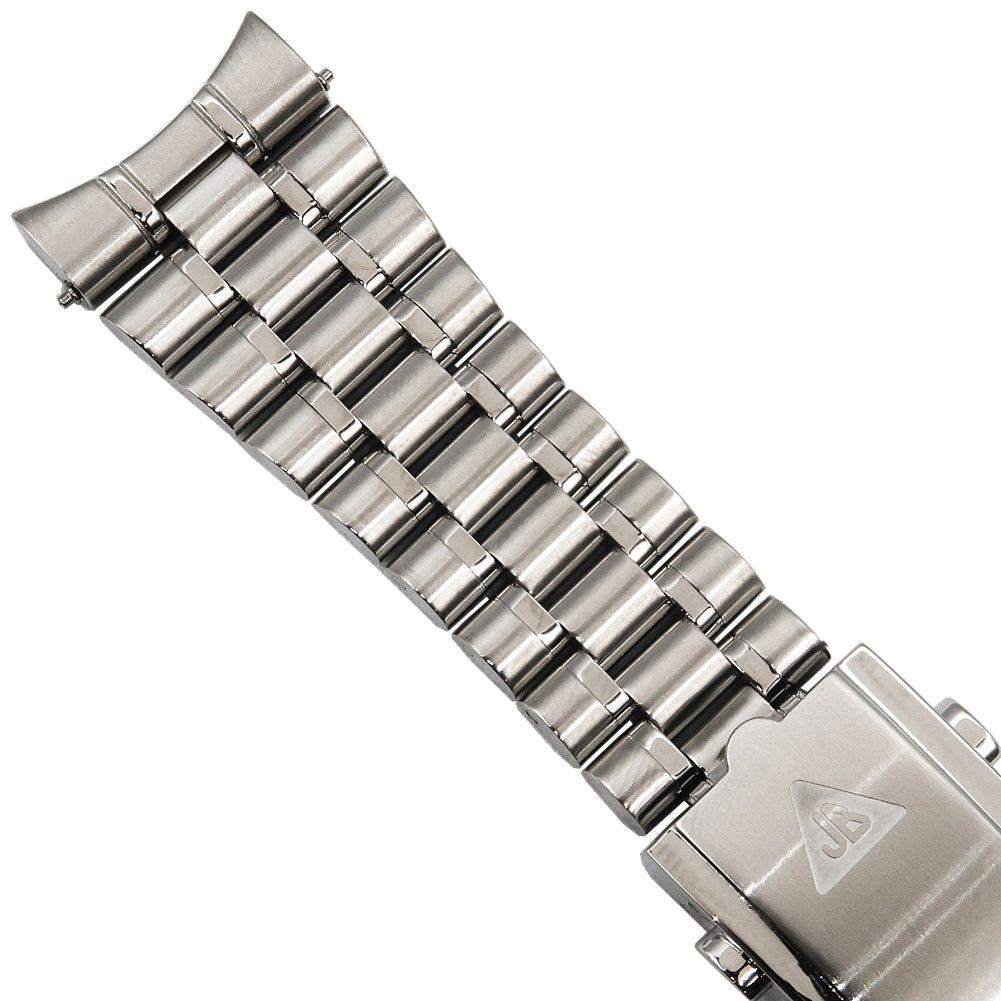 Forstner 9-Row Beads of Rice Stainless Steel Watch Bracelet