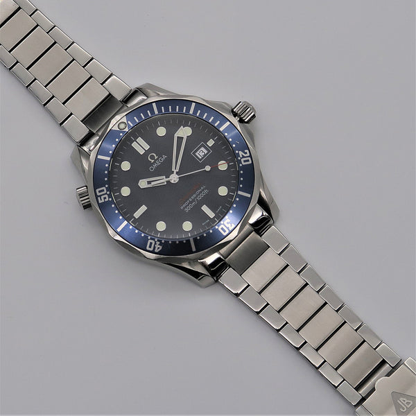 Forstner Contemporary Flat Link Stainless Steel Watch Bracelet Omega Seamaster | Holbens