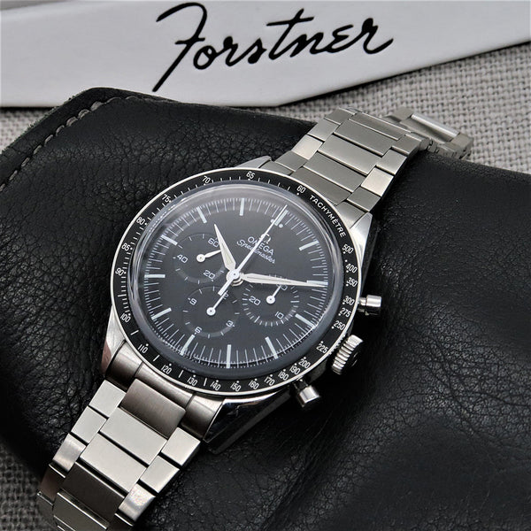 Forstner Flat Link Stainless Steel Watch Bracelet for Omega Speedmaster