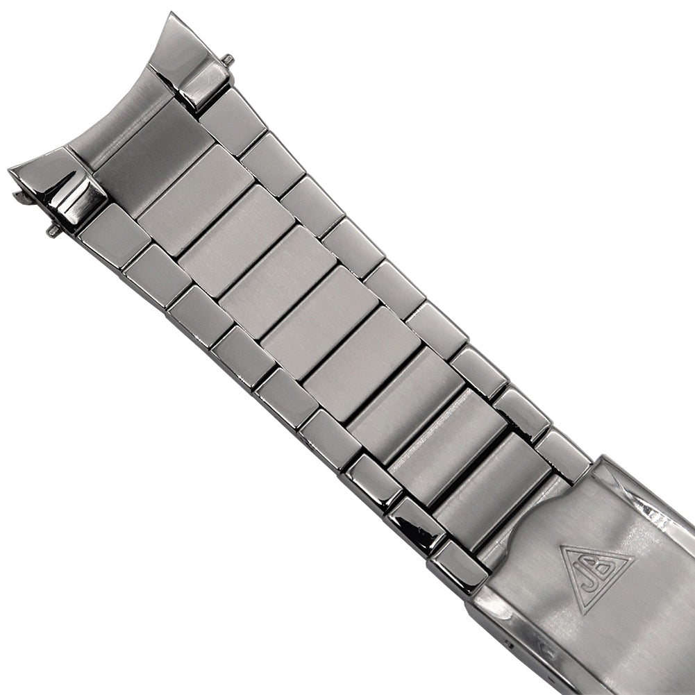 Forstner 9-Row Beads of Rice Stainless Steel Watch Bracelet 18mm