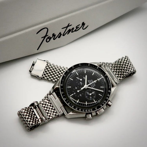 Forstner Komfit Straight-End Stainless Steel Mesh Watch Bracelet - Holben's