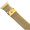 Forstner Komfit Wide Gold-Plated Stainless Steel Watch Bracelet | Holbens