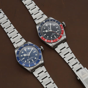 Forstner Model J Stainless Steel Watch Bracelet for TUDOR Black