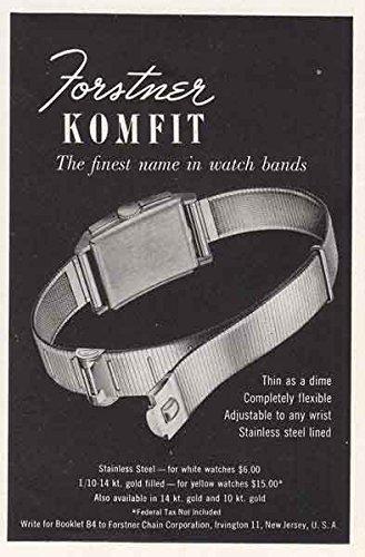 Forstner Komfit Thin as a Dime Stainless Steel Watch Bracelet | Holbens