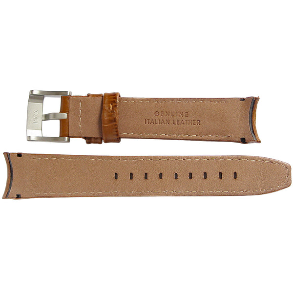 Hadley-Roma MS1022 Tan Curved End Alligator Leather Watch Strap | Holben's