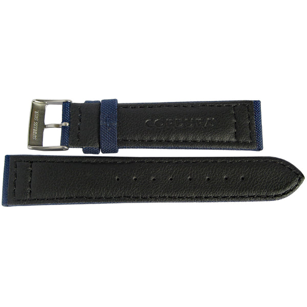 Hadley-Roma MS850 Cordura Navy Blue Watch Strap-Holben's Fine Watch Bands