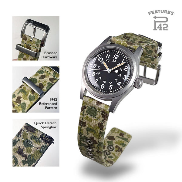 Haveston Canvas Series P-42C-2P Watch Strap - Holben's