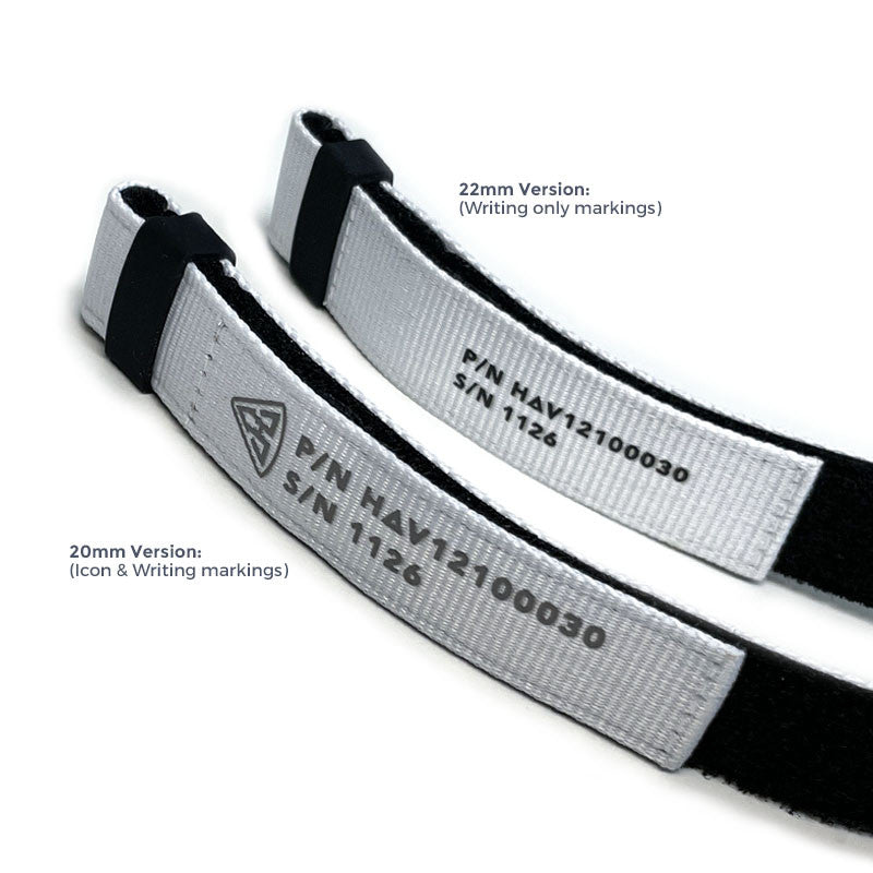 Haveston IVA Beta White Hook Loop Watch Strap - Holben's Fine Watch Bands