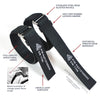 Haveston IVA LOS Hook Loop Black Watch Strap - Holben's Fine Watch Bands