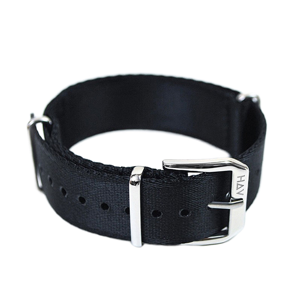 Haveston Black No. 1 Watch Strap - Holben's Fine Watch Bands