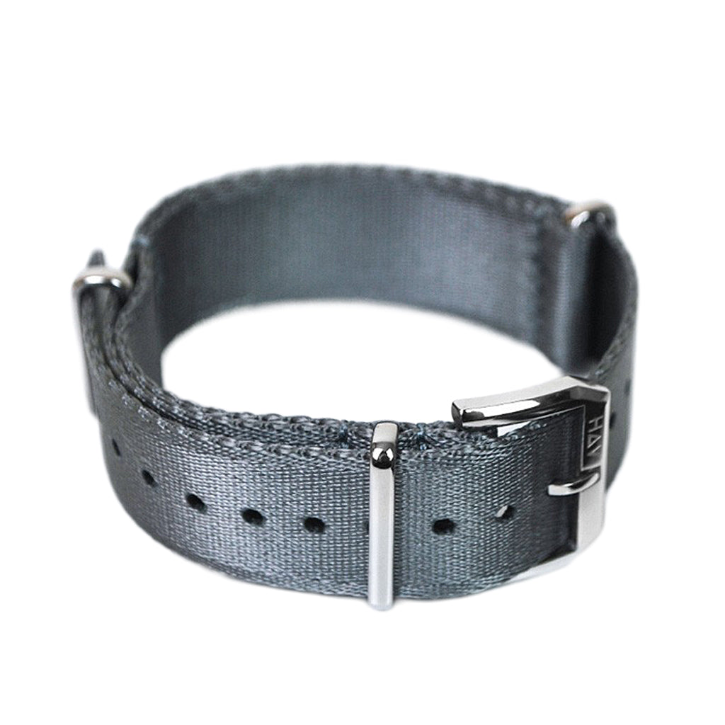 Haveston Hull Grey Watch Strap - Holben's Fine Watch Bands