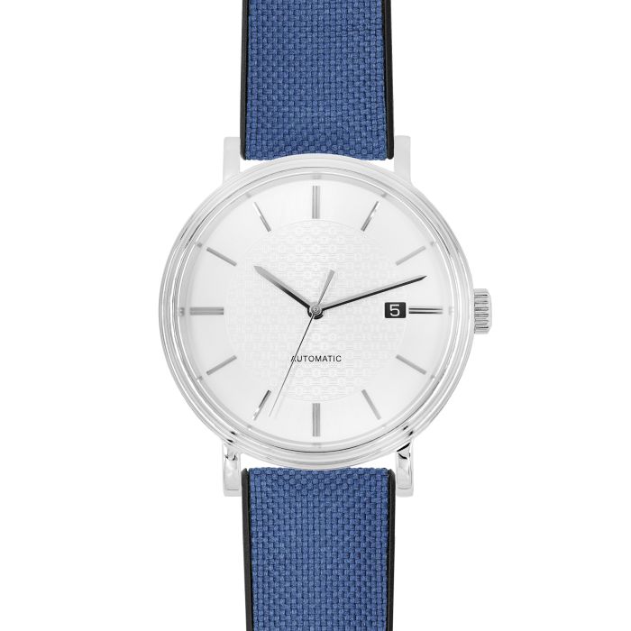 Hirsch Arne Performance Sailcloth Blue Watch Strap | Holben's