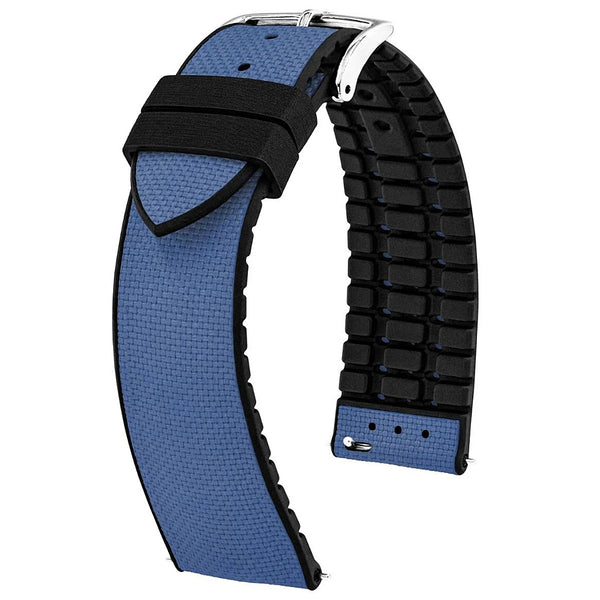 Hirsch Arne Performance Sailcloth Blue Watch Strap | Holben's