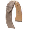 Hirsch Bologna Taupe Leather Watch Strap | Holben's