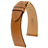 Hirsch Giffone Gold Brown Leather Watch Strap | Holben's