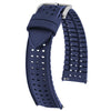 Hirsch Nyad Blue Rubber Watch Strap | Holben's