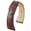 Hirsch Regent Genuine Alligator Brown Leather Watch Strap | Holben's