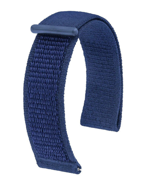 Hirsch Vocem Velcro Blue Quick Release Watch Strap | Holben's