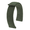 Hirsch Vocem Hook-and-Loop Nylon Watch Strap Green - Holben's