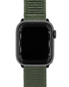Hirsch Vocem Hook-and-Loop Nylon Watch Strap Green - Holben's