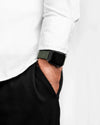 Hirsch Vocem Hook-and-Loop Nylon Watch Strap Green - Holben's