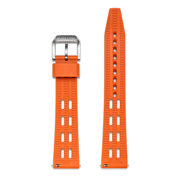 ISOfrane VS 1969 Rubber Watch Strap Orange - Holben's