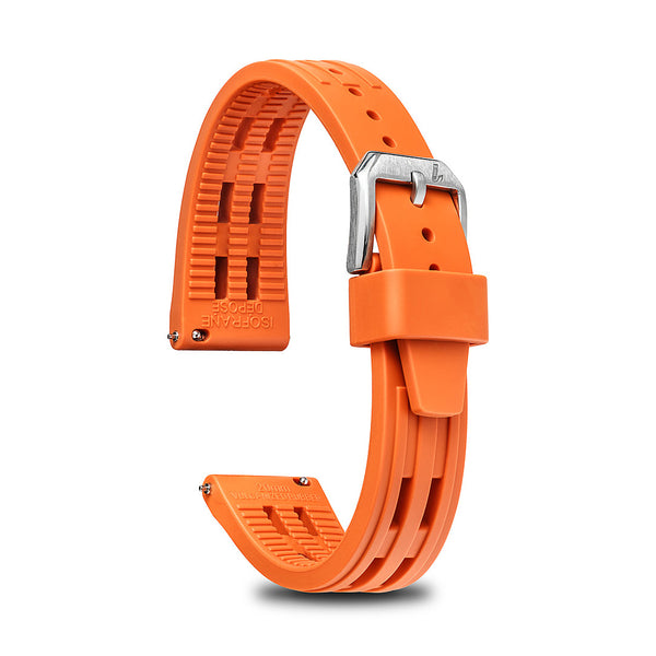 ISOfrane VS 1969 Rubber Watch Strap Orange - Holben's