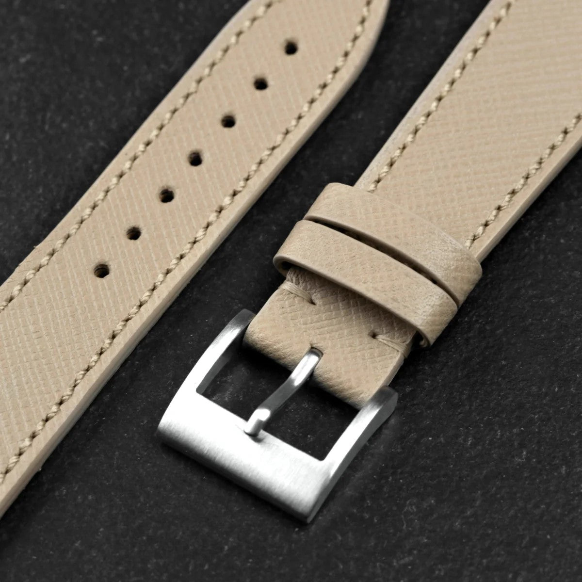 Molequin Saffiano Watch Strap Cream - Holben's
