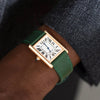 Molequin Racing Green Saffiano Leather Watch Strap | Holben's