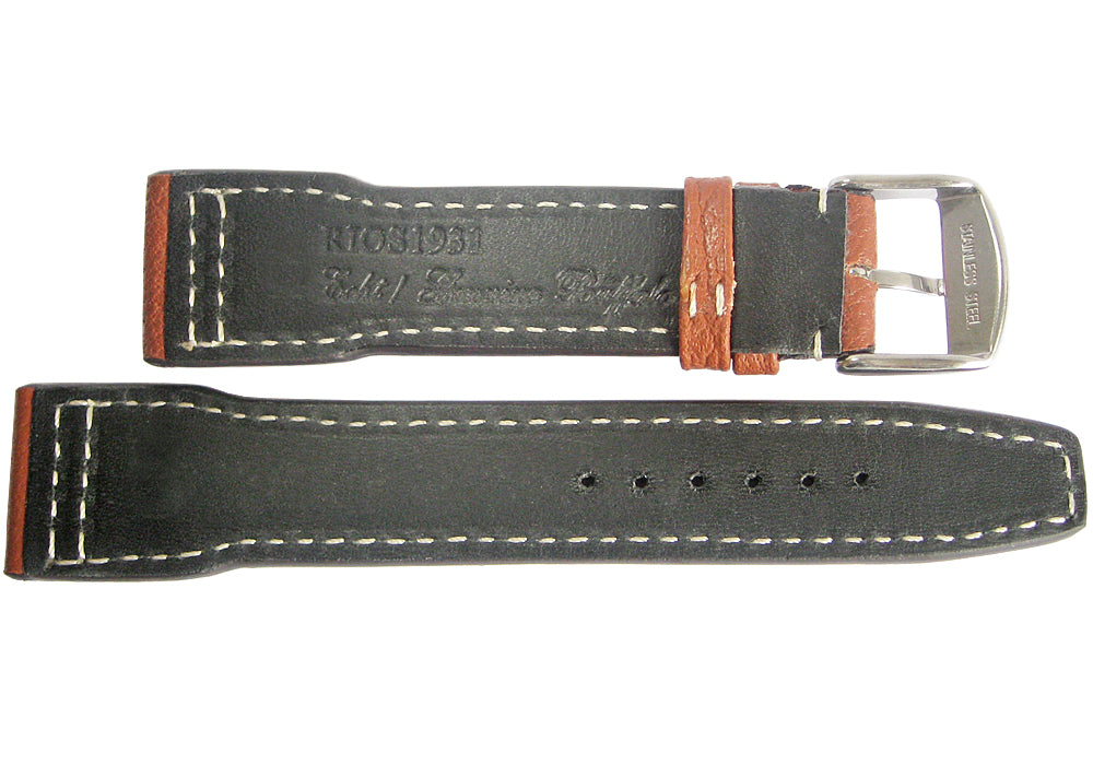 RIOS1931 Typhoon Genuine Buffalo Leather Watch Strap Cognac-Holben's Fine Watch Bands