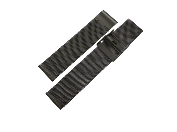 Staib 2905 SOC Fine Stainless Steel Milanese Mesh Watch Bracelet Black - Holben's