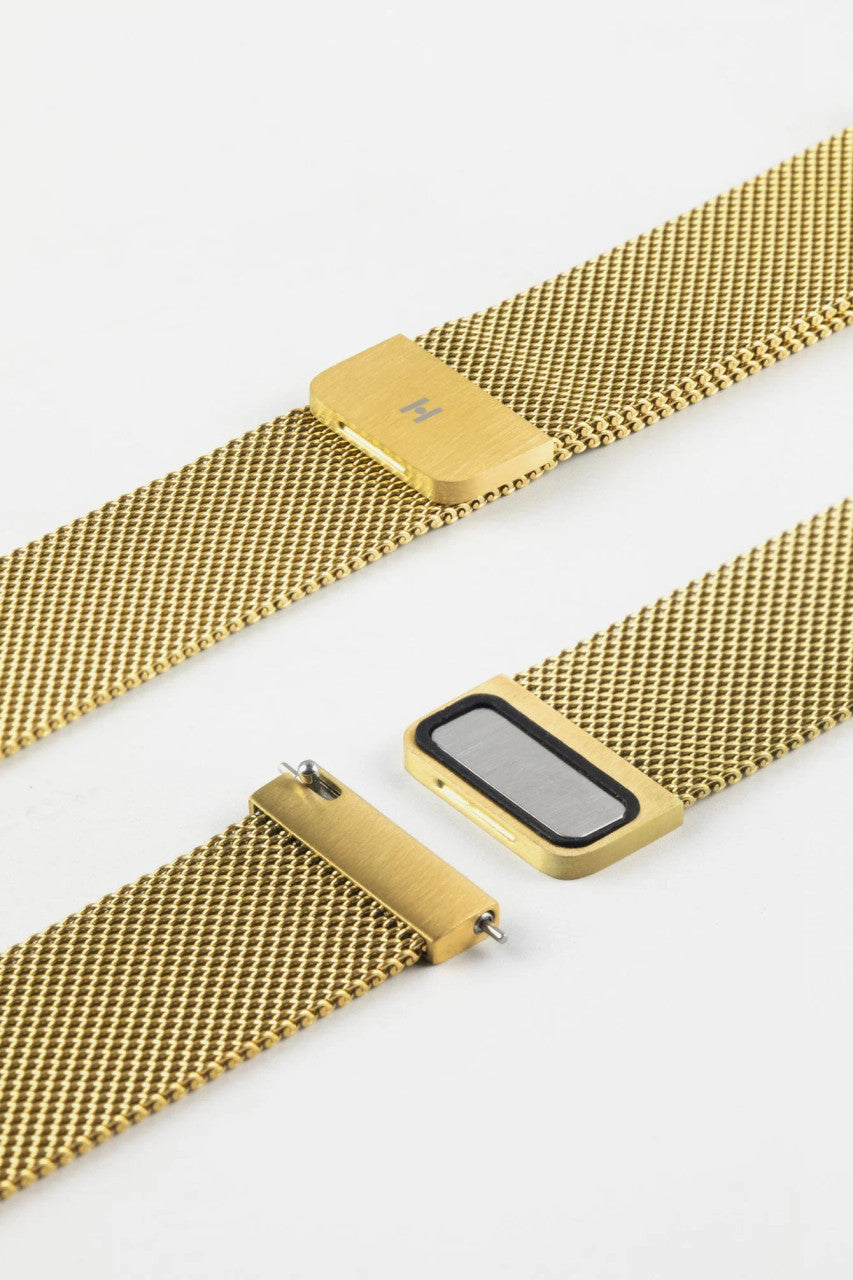 Hirsch Milanaise Mesh Gold Steel Watch Bracelet - Holben's