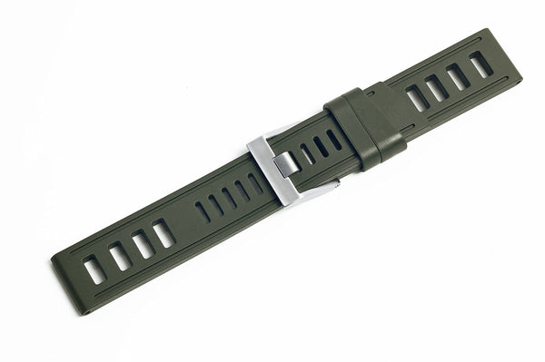 ISOfrane 1968 Rubber Watch Strap Green - Holben's